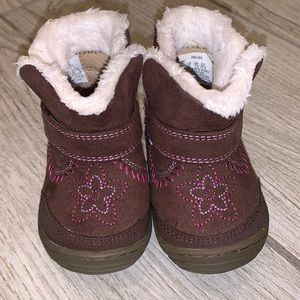 (Baby) EUC Surprize by Stride Rite Arliss Fur Lined Boot